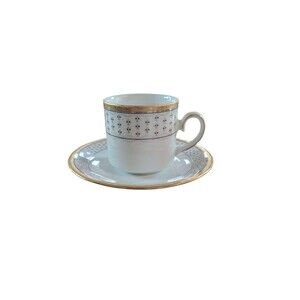 Vintage Set of Three Tirschenreuth Bavaria 4oz. Demitasse Cups and Saucers